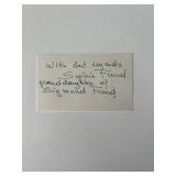 Sophie Freud original signature