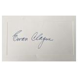 Ewan Clague original signature