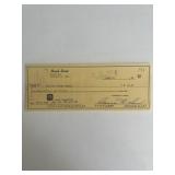 Hank Snow personal check
