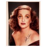 Bette Davis signed portrait photo