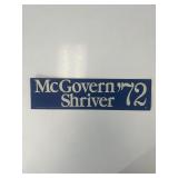 1972 McGovern-Shriver presidential campaign...