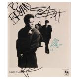 Simple Minds signed promo photo