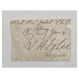 Vintage original signature