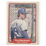Chicago Cubs Tim Blackwell signed 1982 Fleer...
