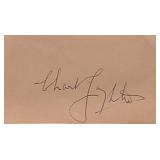 Charles Laughton signature slip