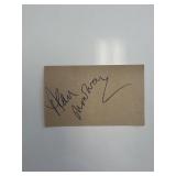 Actor Alan Mowbray original signature