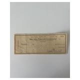 Walter Winchell signed check