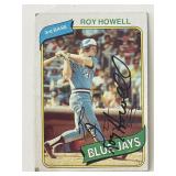 Toronto Blue Jays Roy Howell signed 1980 Topps...