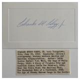 Charles M. Clegg Jr. original signature and bio