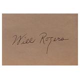 Will Rogers signature slip