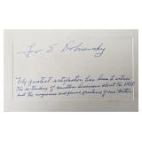 Lev E. Dobriansky signed note