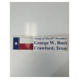George W. Bush home state Texas bumper sticker