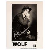 Peter Wolf signed promo photo