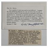Dr. Walter A. Compton signed note and bio