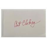 Art Clokey original signature