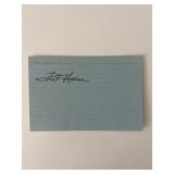 NASA astronaut Fred Haise original signature