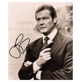 james Bond Roger Moore signed movie still photo