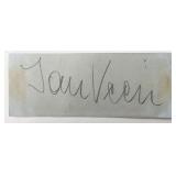Austrian dancer Jan Veen original signature