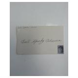 MLB Earl John "Sparky" Adams original signature