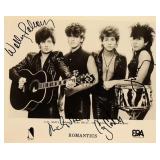 The Romantics signed promo photo