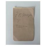 Baptist pastor F. B. Meyer original signature