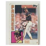 San Diego Padres Elias Sosa signed 1984 Topps...
