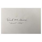 Dick McGuire HOF 1993 original signature