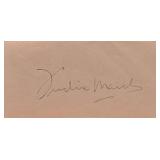 Fredric March signature slip