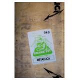 Metallica signed tour book