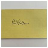 Baseball player Earl Williams original signature