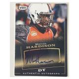 Marcus Hardison signed Sage Hit trading card