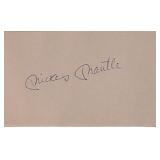 Mickey Mantle signature slip