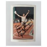 Gold Medalist Joan Benoit signed postcard