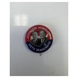 Johnson-Humphrey presidential campaign pin
