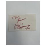 Actor Bob Cummings original signature
