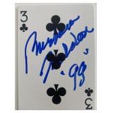 signed playing card
