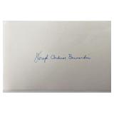 Cardinal Joseph Bernardin original signature
