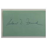 Richard D. Zanuck original signature