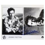 Johnny Rotten signed promo photo