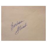 Barbara Stuart signature slip