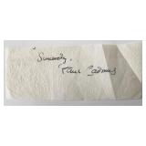 Artist Paul Cadmus original signature