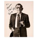 George Burns signed portrait photo