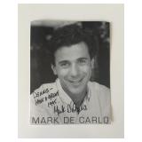 Mark De Carlo signed photo