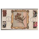 Pressed Flower Art FDC 1992.