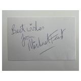 Michael Feast original signature