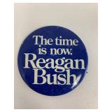 The time is now Reagan Bush pin