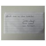 Jesse Sharp original signature