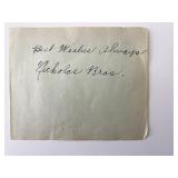 The Nicholas Brothers signed note