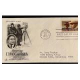 D.W. Griffith First Day Cover