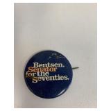 Bensten Senator for the Seventies pin
